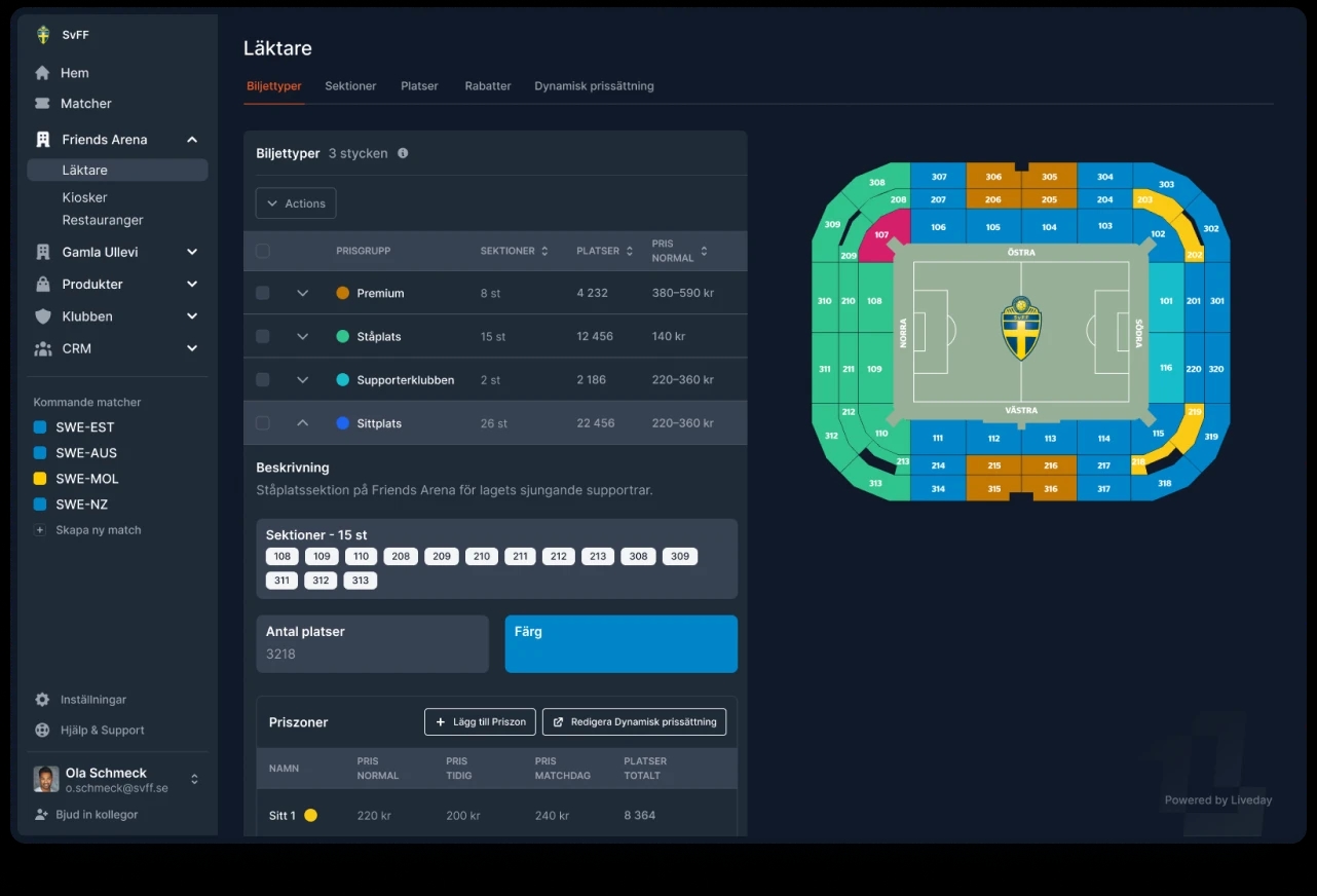 Arena mockup