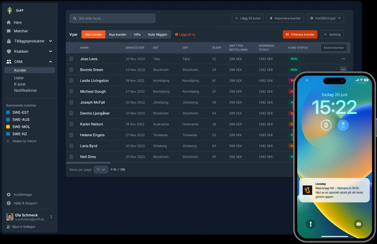 Marketing before match