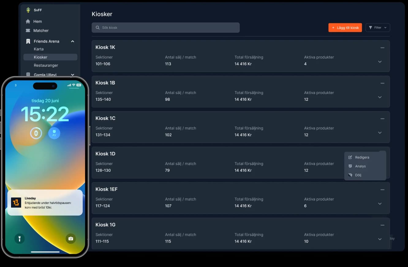 Marketing during match